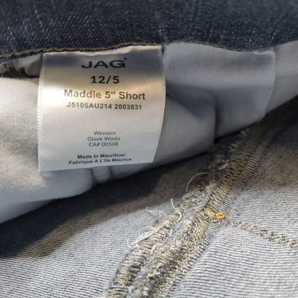 Jag Jeans Women's Size 12 Jean Shorts Maddie 5" Short Pull On - Picture 4 of 5
